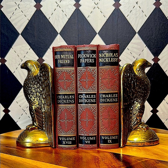 Vintage USA Solid Brass Bookends Soaring Eagle – Pair – 6+ lbs - Picture 11 of 16